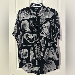 Hot Topic Goth/Grunge Button Up